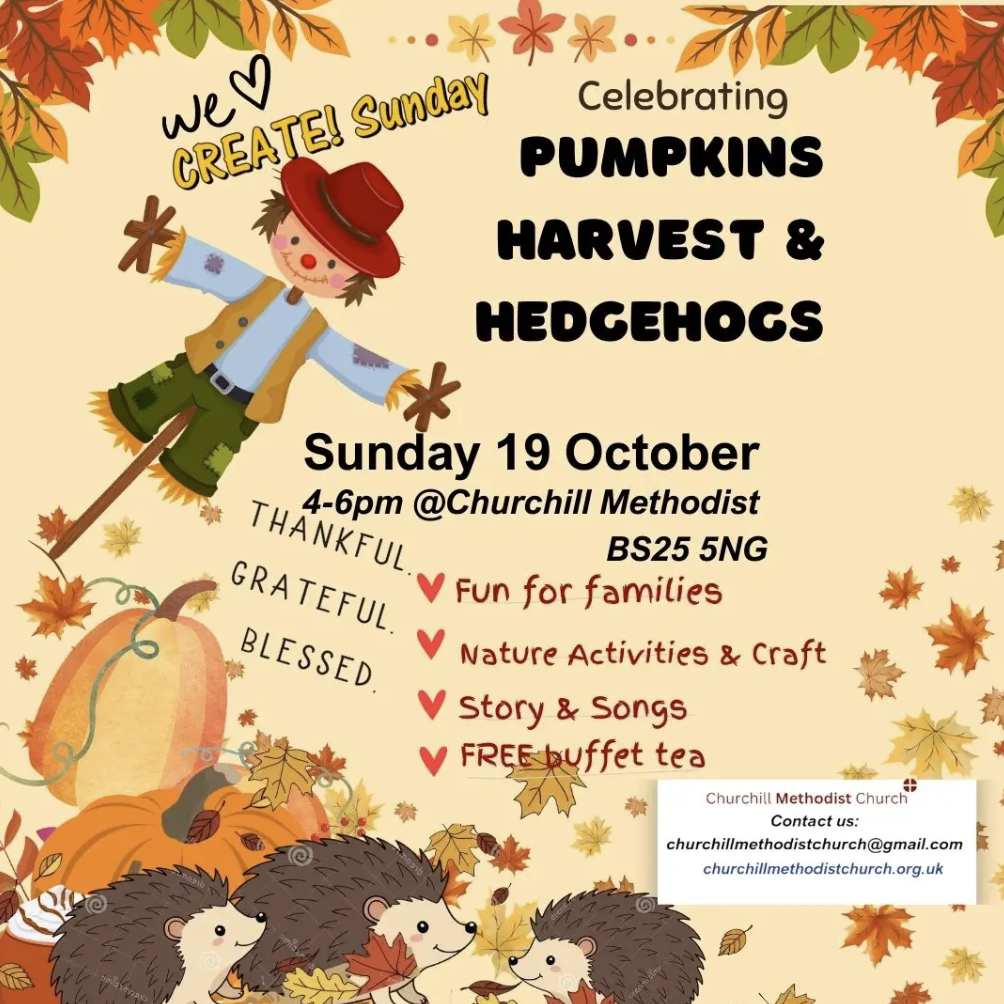 Pumpkins, Harvest & Hedgehogs - CREATE!Sunday