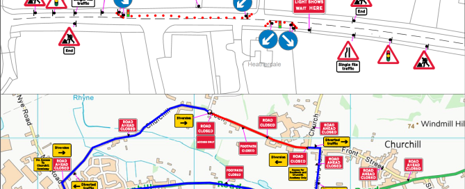 Churchill Green will be fully closed to traffic