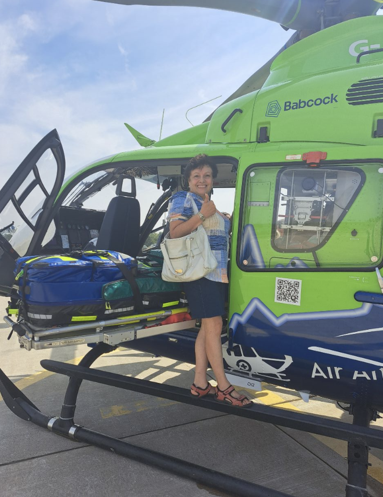 Churchill Parish Councillors Visit Great Western Air Ambulance